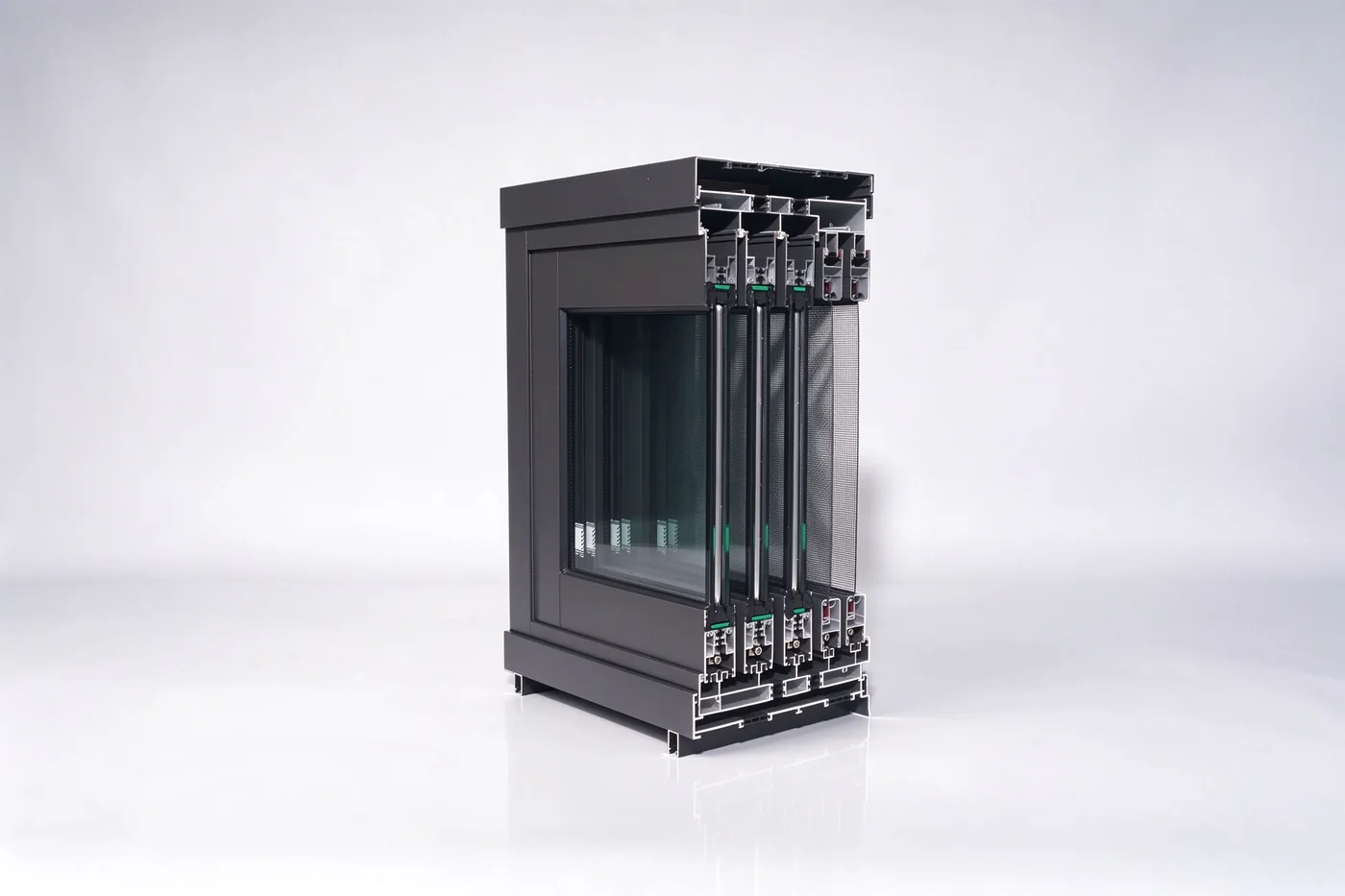 220 Series sliding door profile sample